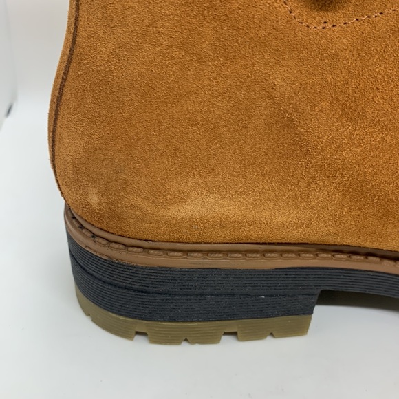 Avellini Suede Hiking Boots Brown 39 Genuine Shearling Lining Gorpcore Camping - Picture 15 of 16